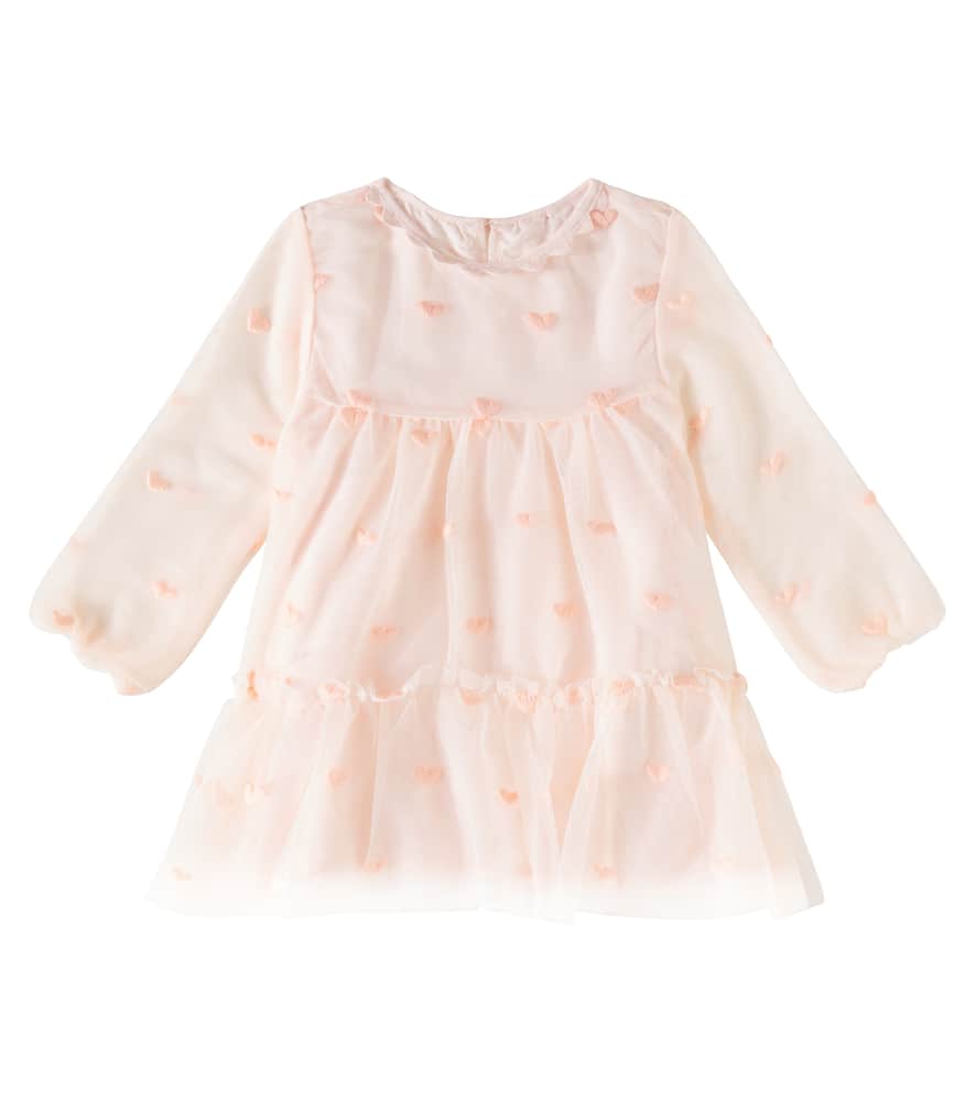 Stella McCartney Kids Baby embroidered tiered tulle dress