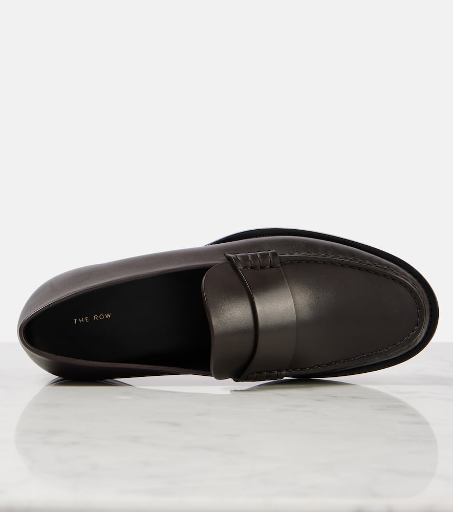 THE ROW NOVUS LEATHER LOAFERS