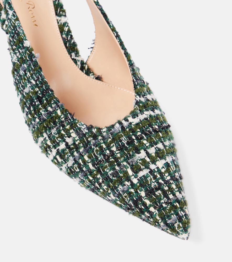  Gianvito Rossi Gianvito Rossi Slingback-pumps 55 Aus Bouclé 