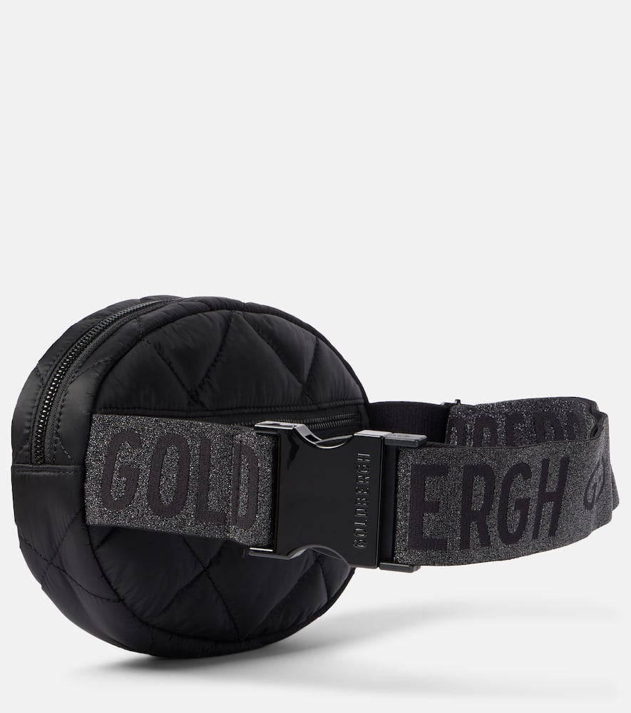 Goldbergh French Quilted Recycled Polyester Belt Bag In Black