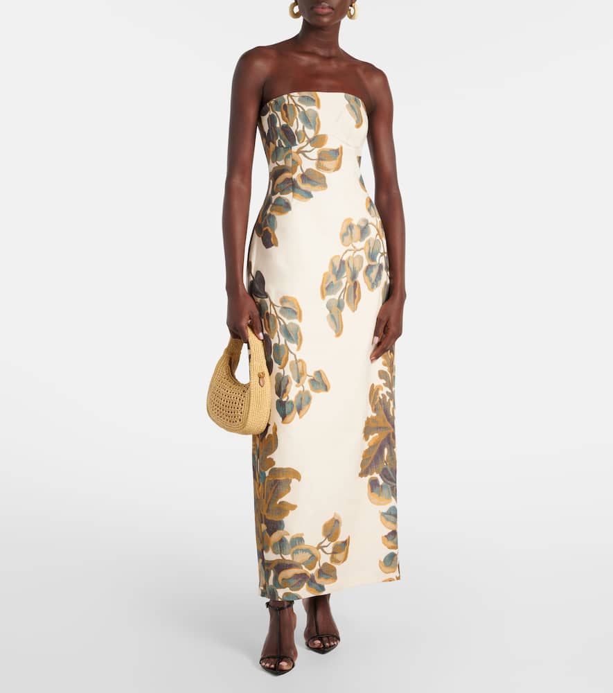 Sir Evalita Column Dress In Beige