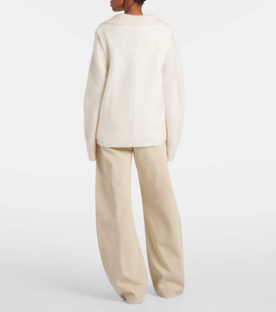 Lisa Yang The Astrid Cashmere Vest In Cream Brushed