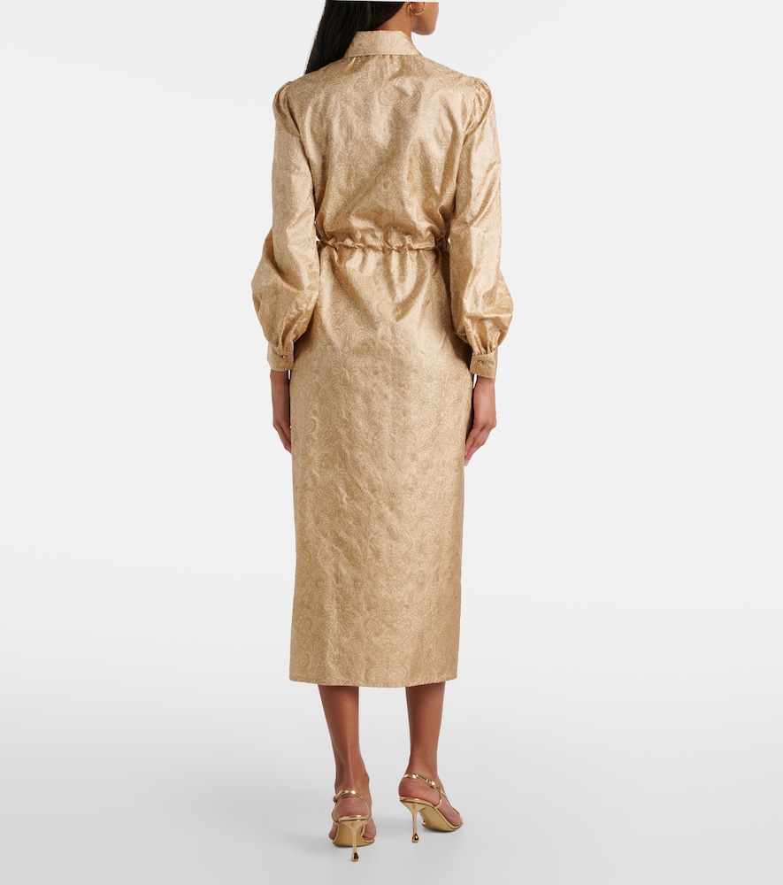  Max Mara Max Mara Maxikleid Ape Aus Seiden-twill 