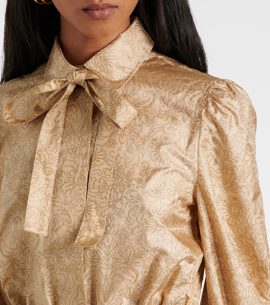  Max Mara Max Mara Maxikleid Ape Aus Seiden-twill 