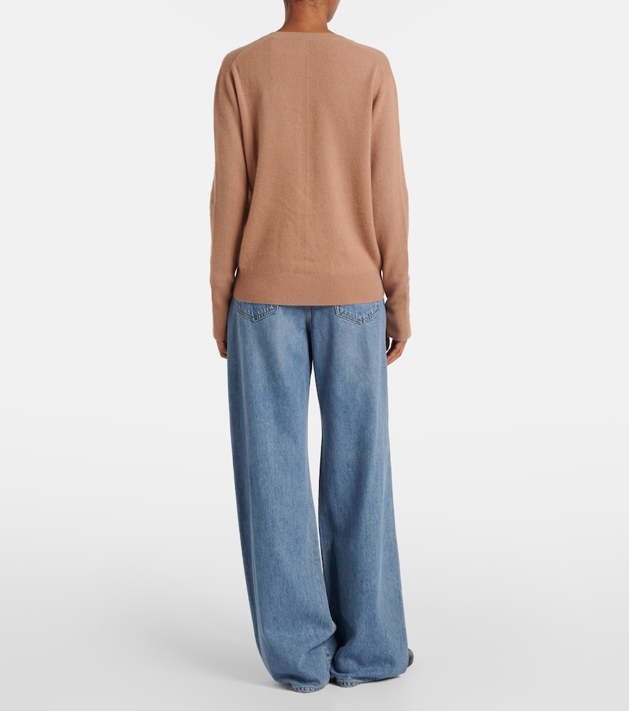Joseph Light Pure Cashmere V Neck Jumper In Blusher
