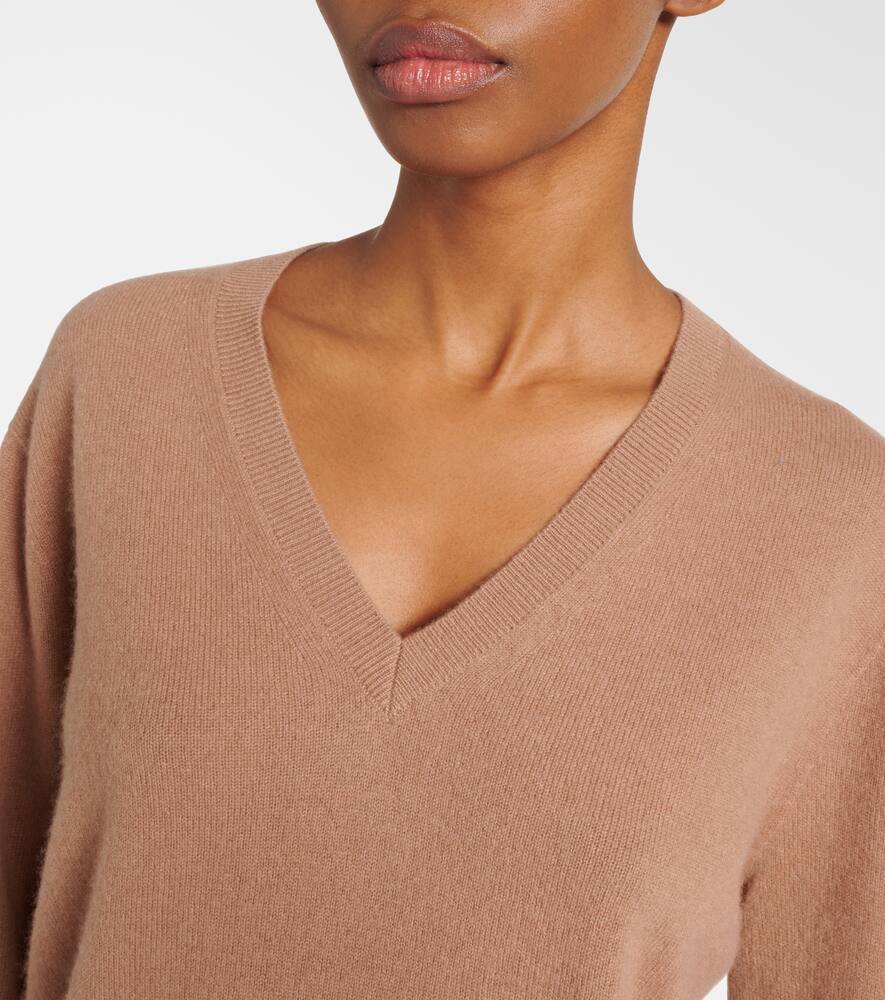 Joseph Light Pure Cashmere V Neck Jumper In Blusher