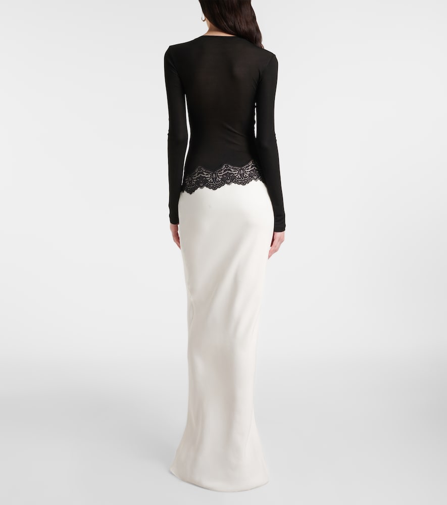  Christopher Esber Christopher Esber Vestido Largo Con Encaje 