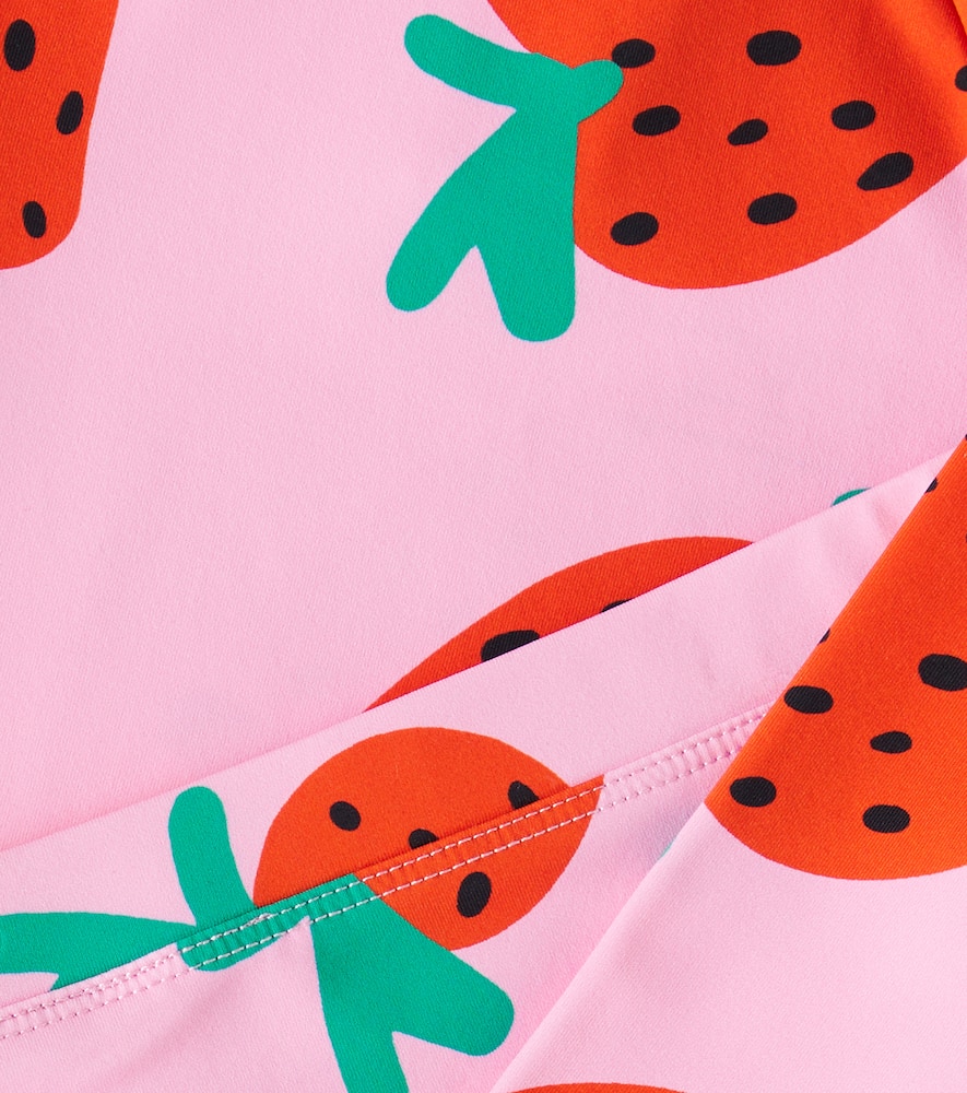 Stella Mccartney Baby Printed Rashguard Swimsuit In Pink