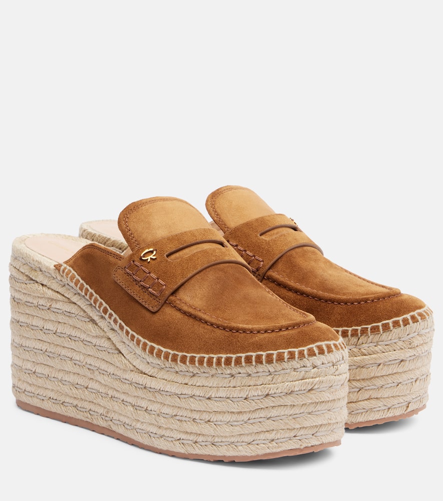 Maxilla suede espadrille wedges