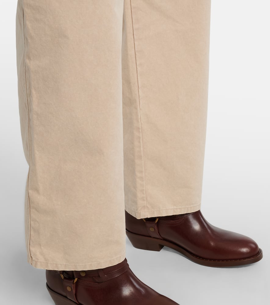 Isabel Marant Étoile Mathilda Cotton Cargo Pants In Neutral