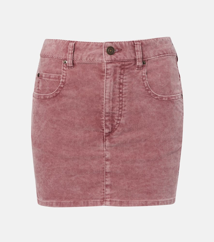Isabel Marant Étoile Olinda Cotton Corduroy Miniskirt In Pink
