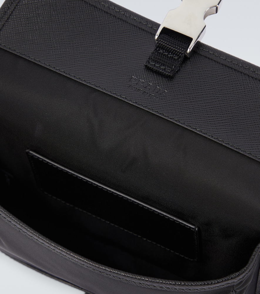  Prada Prada Re-nylon Leather-trimmed Shoulder Bag 