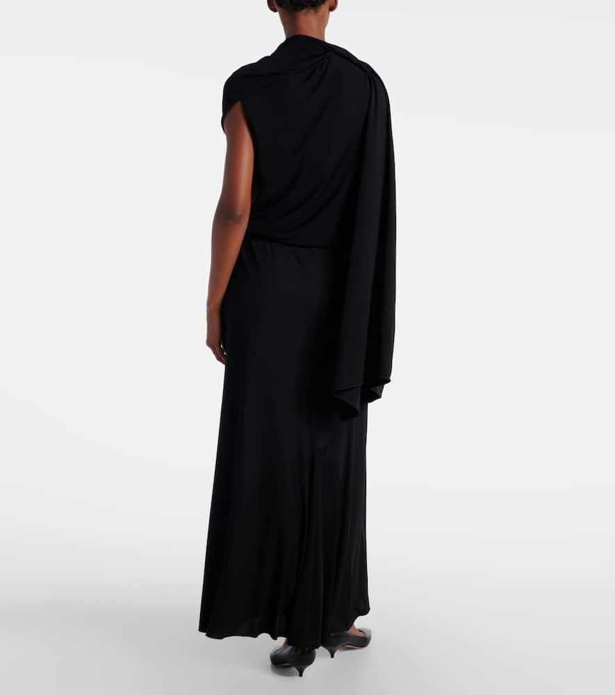 The Row Mirla Jersey Maxi Skirt In Black