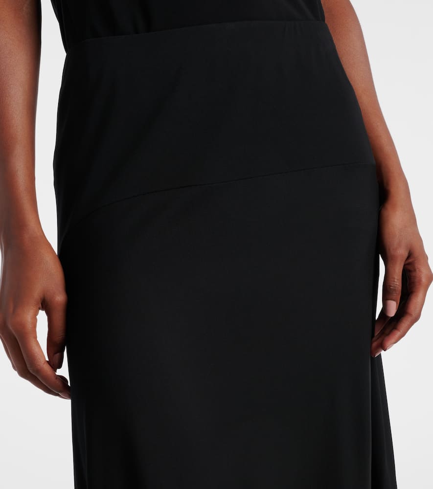 The Row Mirla Jersey Maxi Skirt In Black