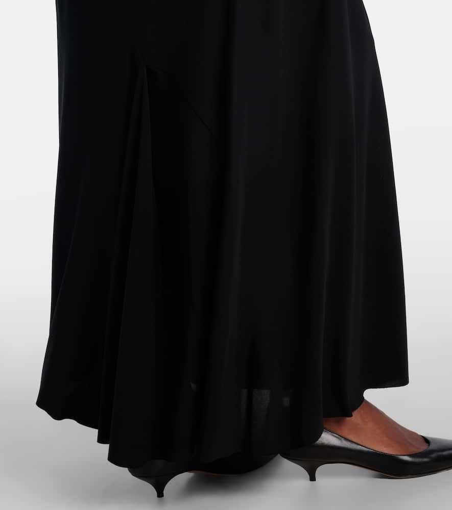 The Row Mirla Jersey Maxi Skirt In Black
