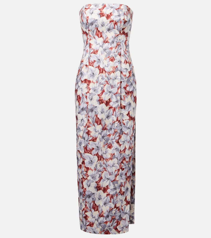 Rosalie floral linen maxi dress