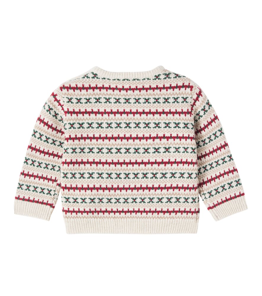 Bonpoint Baby Wool And Cotton-blend Sweater In Multi