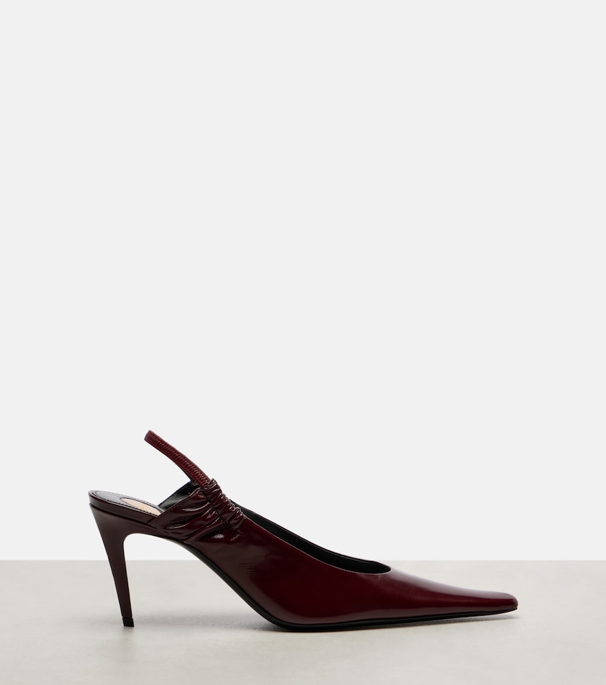  Saint Laurent Saint Laurent Anne-marie Leather Slingback Pumps 