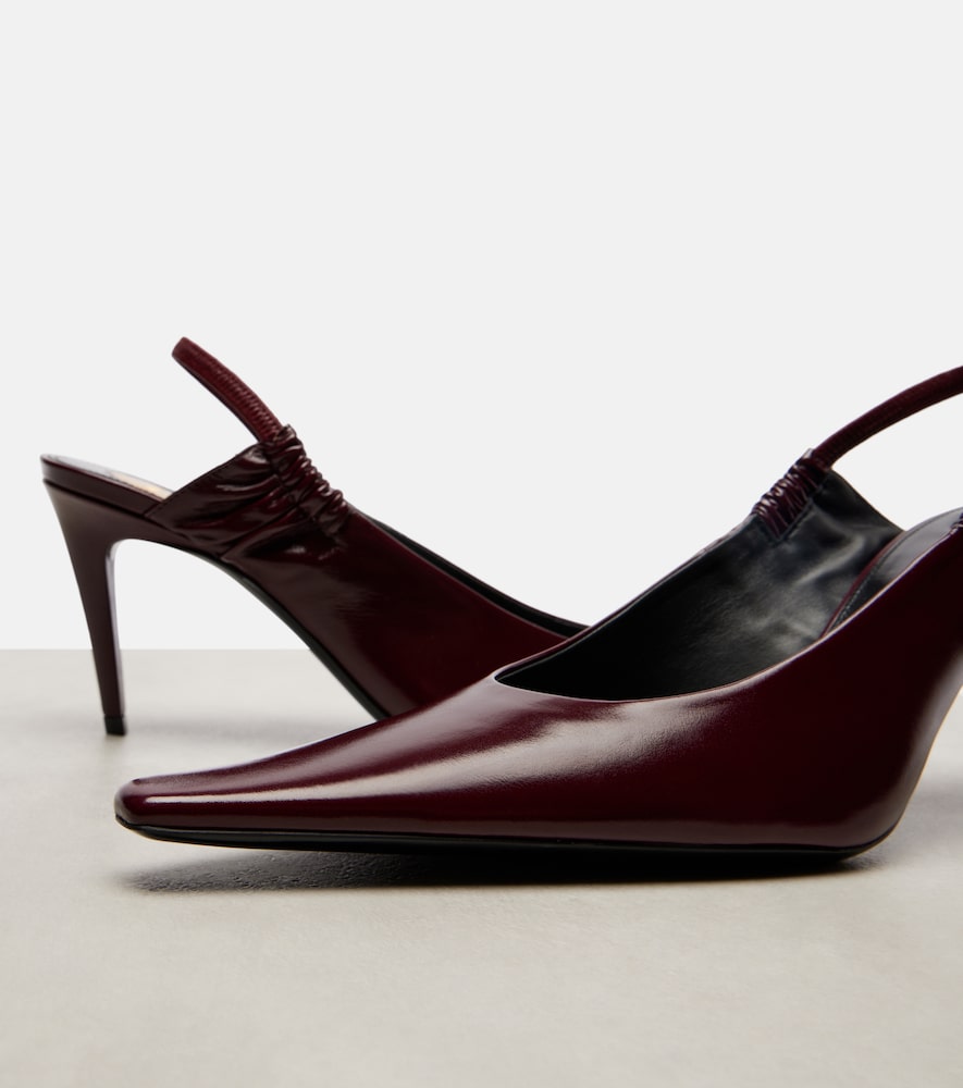 Anne-Marie Leather Slingback Pumps