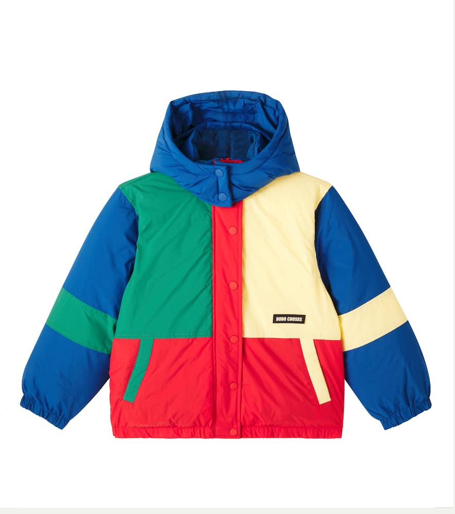 Bobo Choses Logo Colorblocked Jacket In Multi