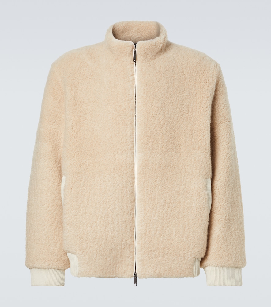 God's True Cashmere T-Bird cashmere jacket with emerald