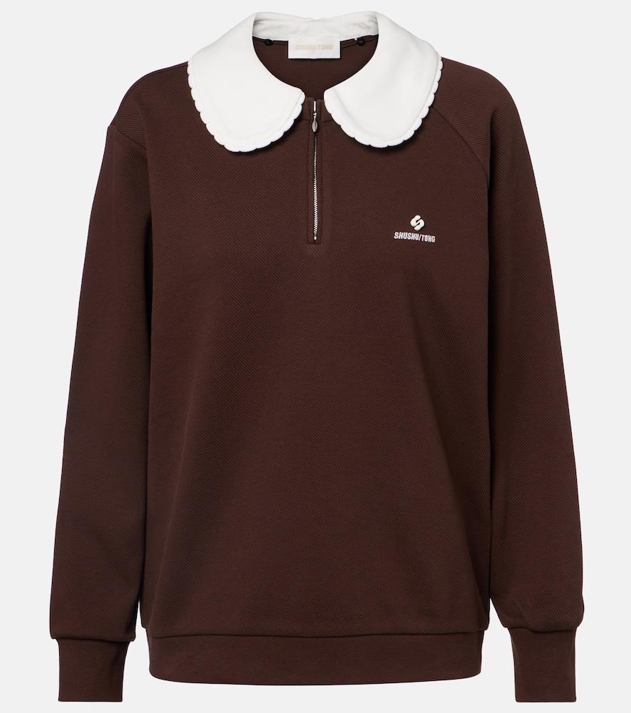 Shushu/Tong Sweat-shirt en coton mélangé à logo