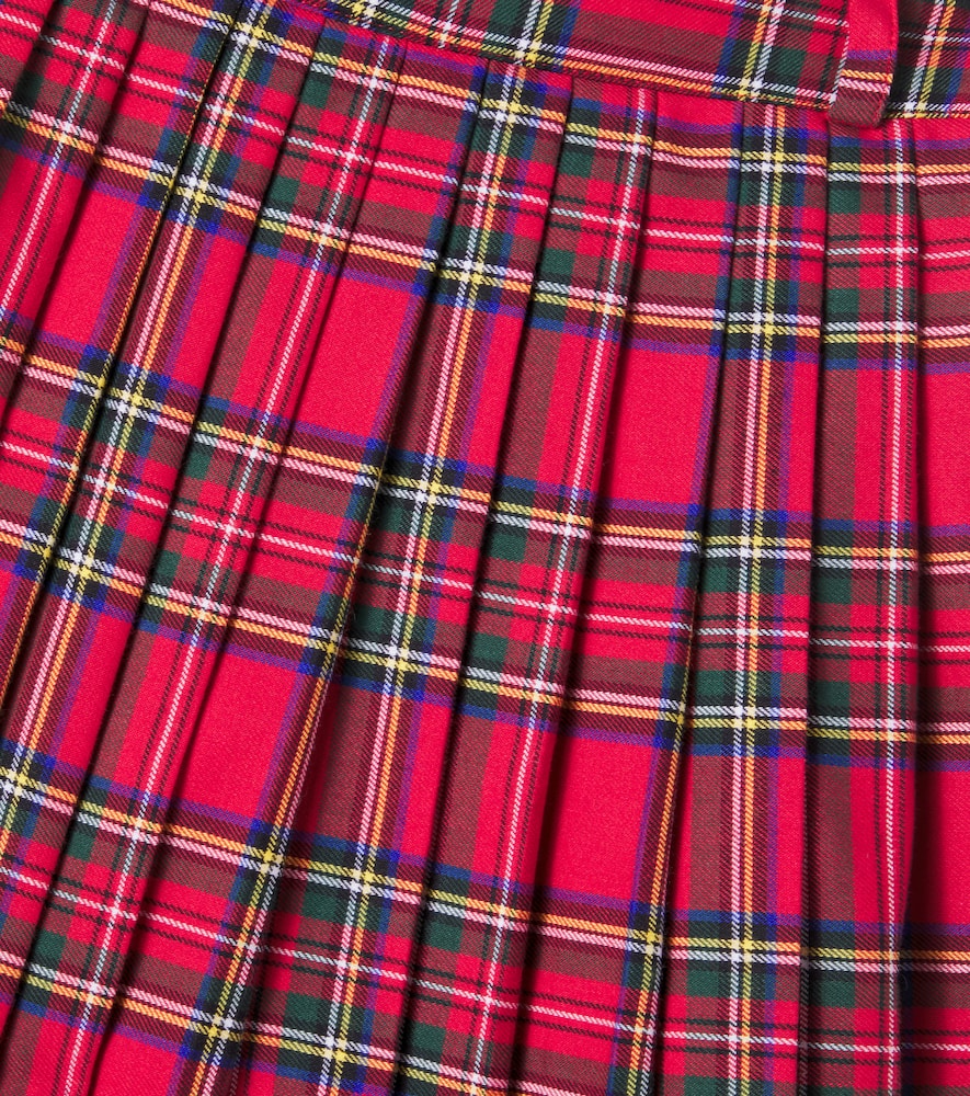 The New Society Martina Plaid Pleated Skirt In Multi