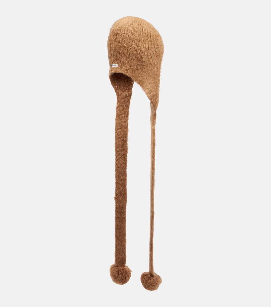 Acne Studios Klavad Mohair And Wool Hat In Brown