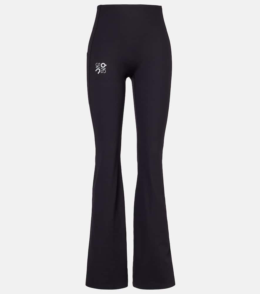 Loewe X On High-rise Flared Leggings In Black