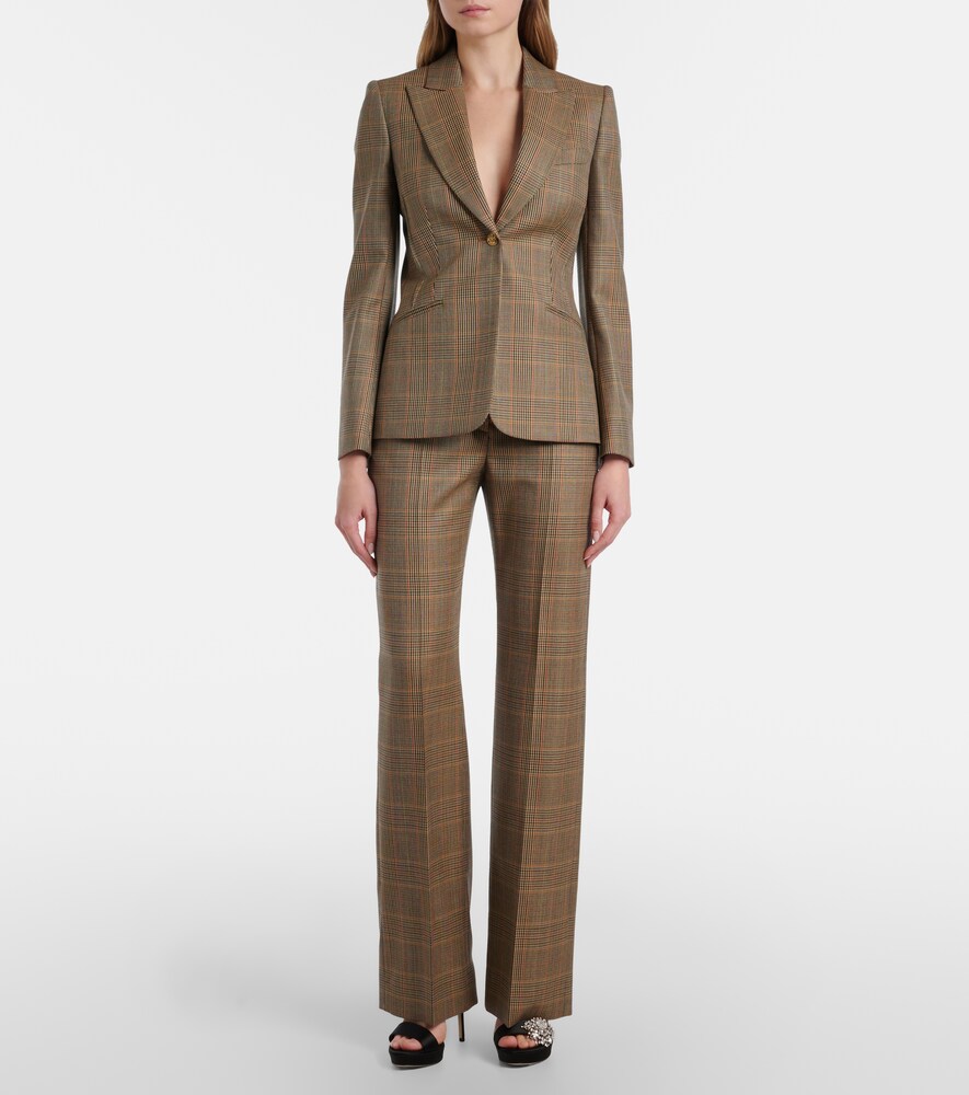 McQueen Country Check wool blazer