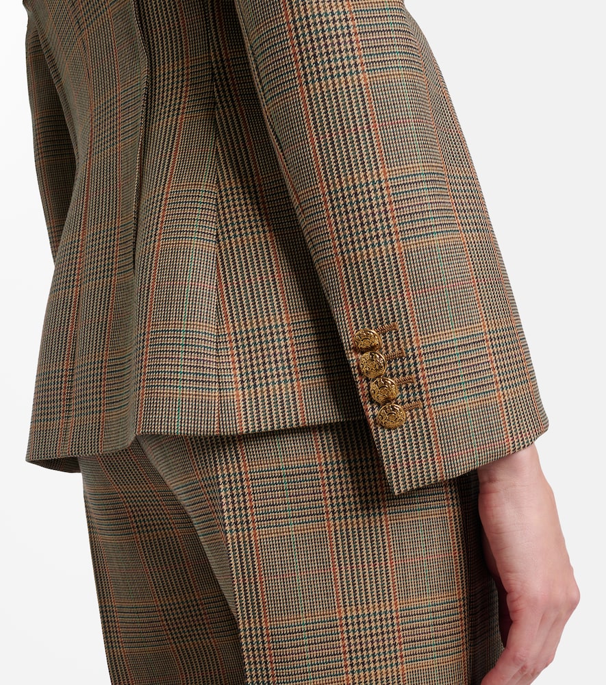  Mcqueen Mcqueen Country Check Wool Blazer 