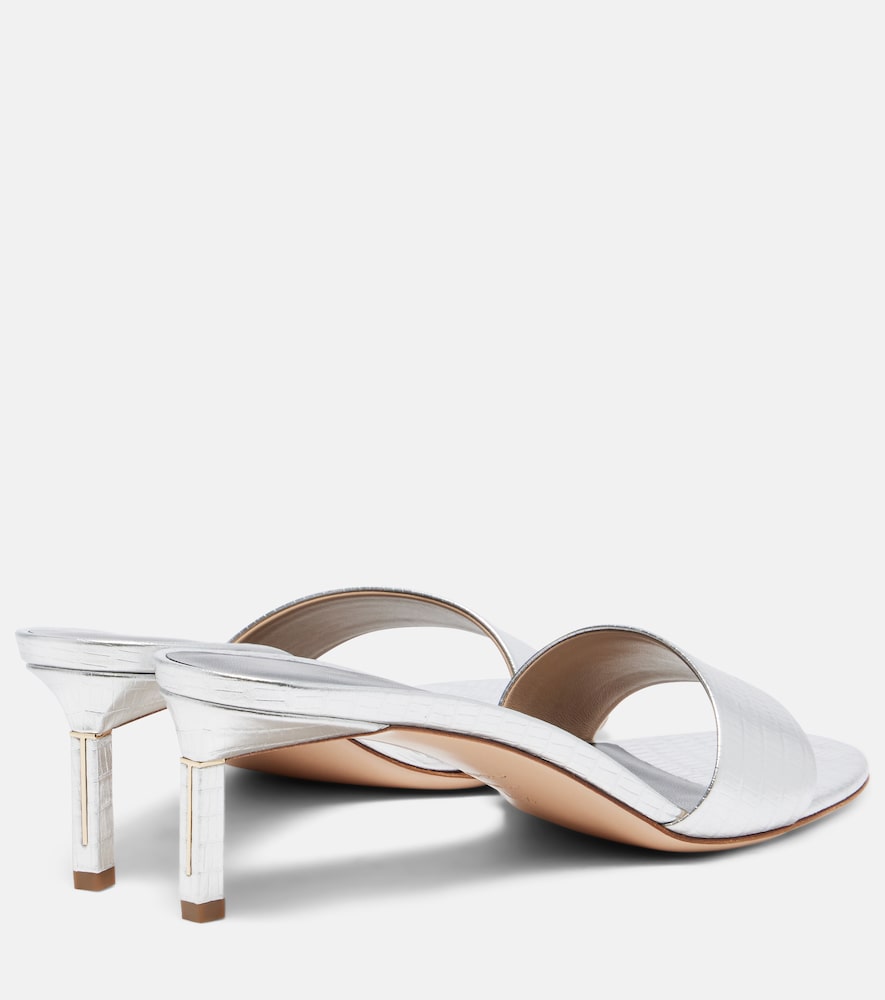  Tom Ford Tom Ford 55 Metallic Leather Mules 