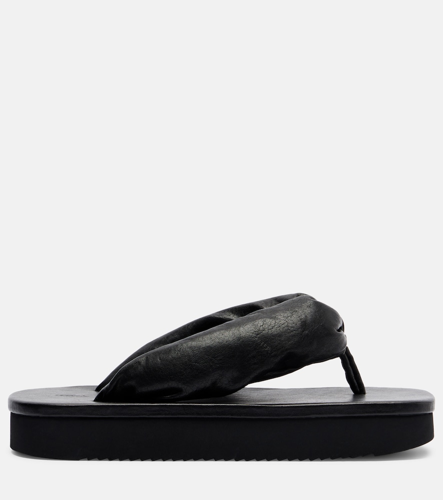  Rick Owens Rick Owens Plateau-sandalen Aus Leder 