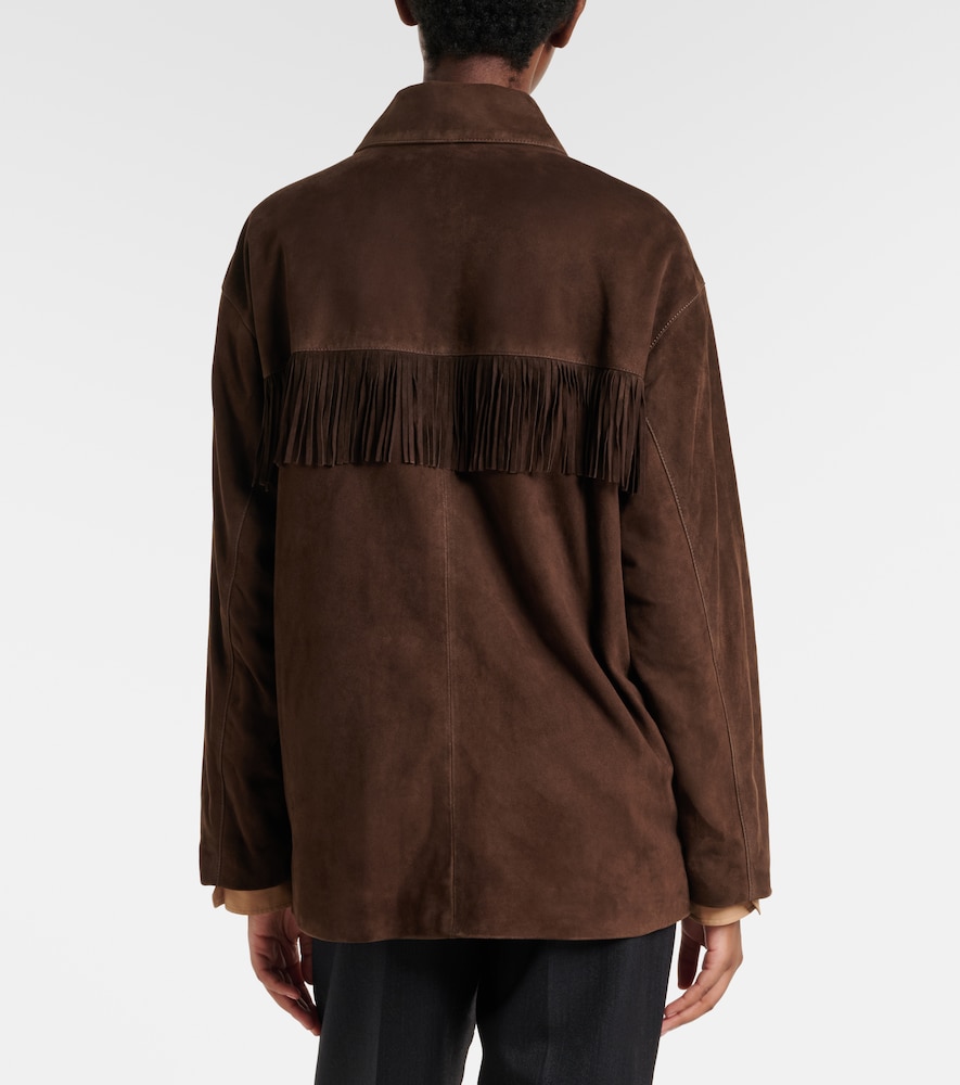  Nili Lotan Nili Lotan Foudre Fringed Suede Jacket 