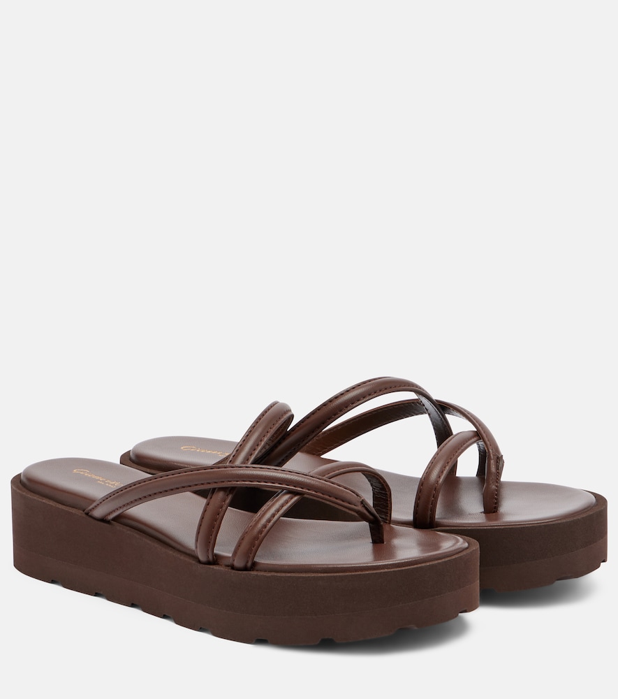Gianvito Rossi Nadina leather platform sandals