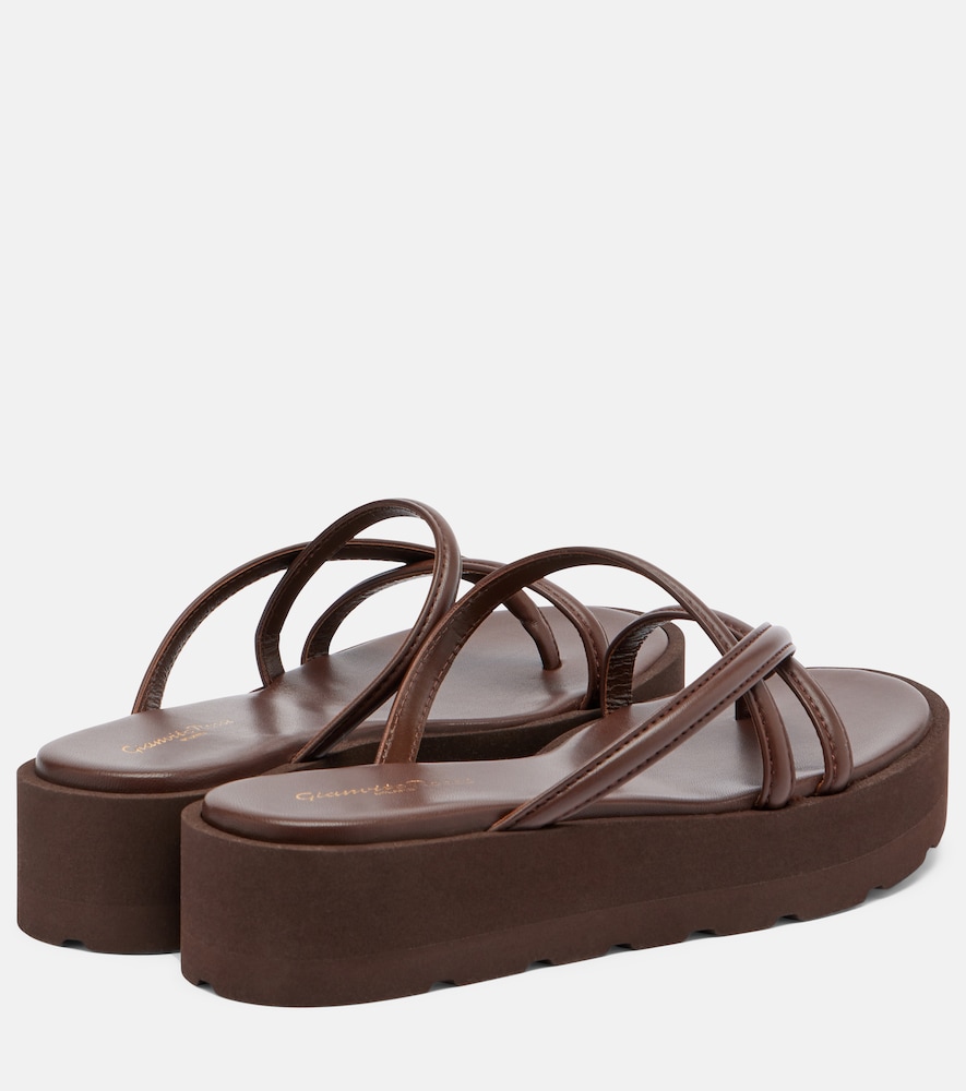 Nadina Leather Platform Sandals