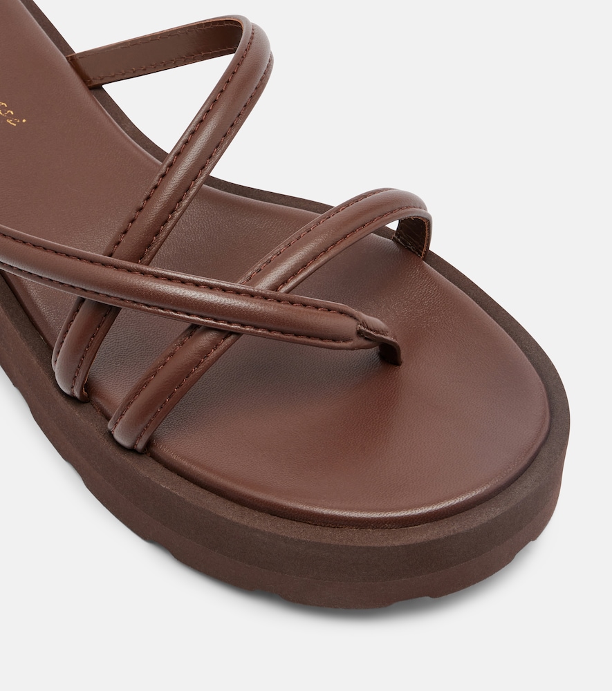 Nadina Leather Platform Sandals