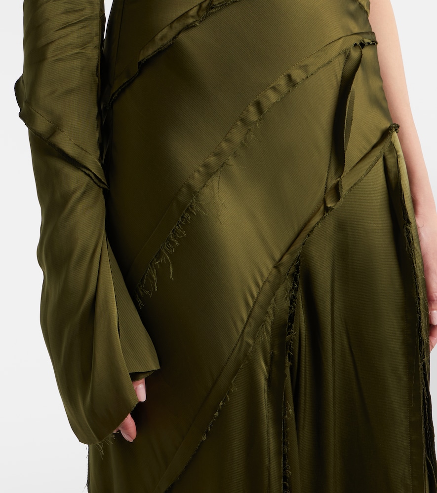  Blumarine Blumarine Robe Aus Satin Mit Spitze 