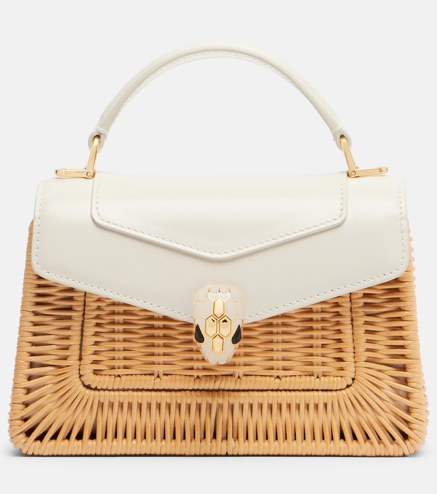 Borsa Serpenti Forever Mini in vimini
