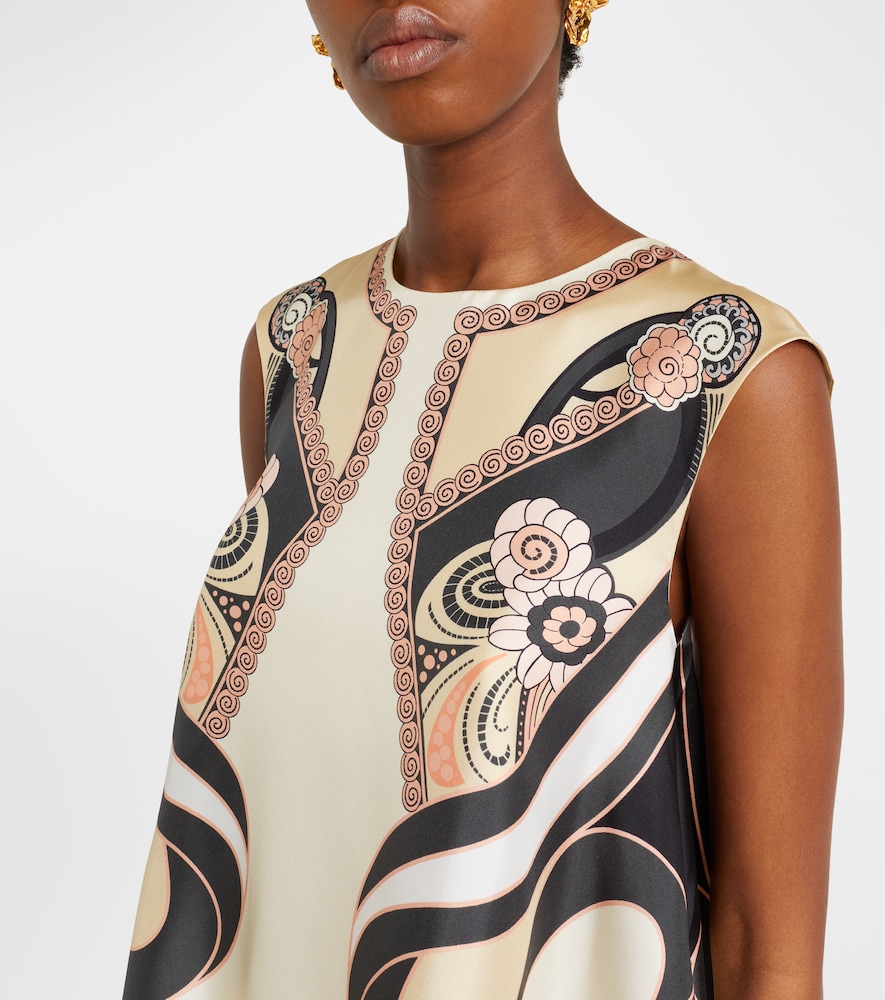  La Doublej La Doublej San Carlo Printed Silk Twill Top 