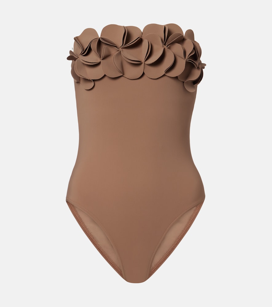 Costume intero Tess con applicazioni floreali