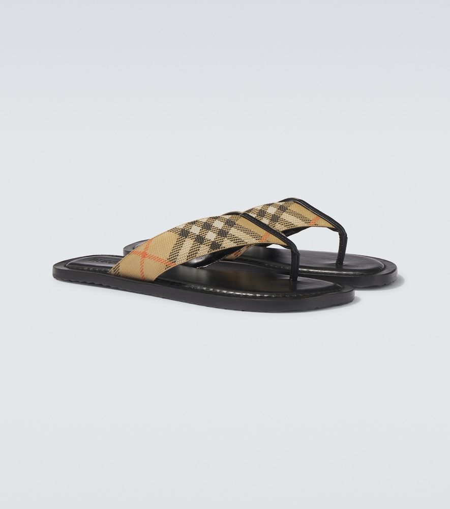 Burberry Burberry Sandalen Burberry Check Mit Leder 