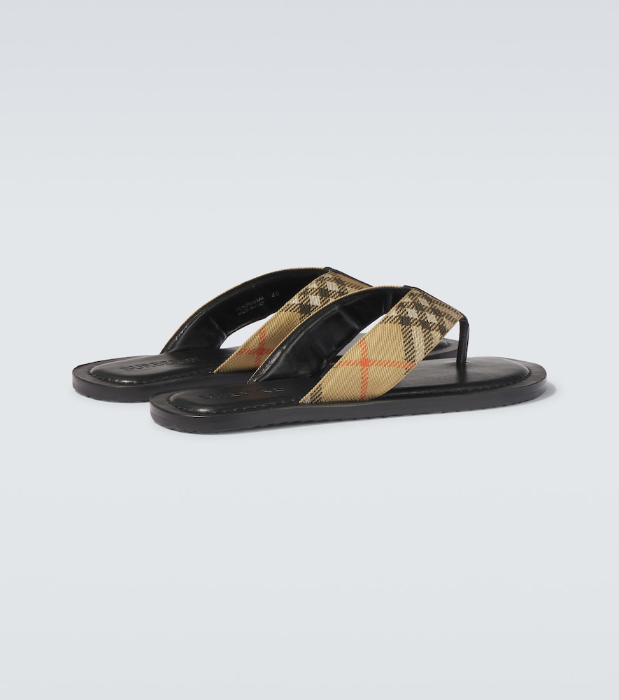  Burberry Burberry Sandalen Burberry Check Mit Leder 