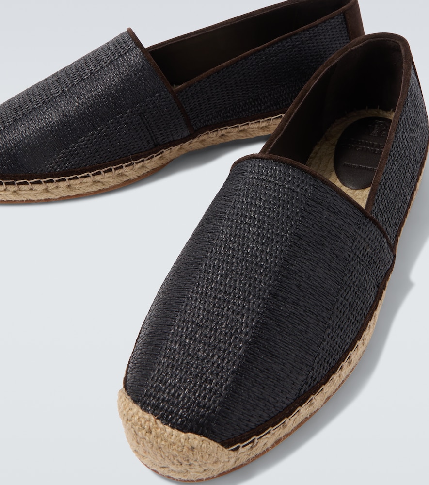  Brunello Cucinelli Brunello Cucinelli Suede-trimmed Espadrilles 