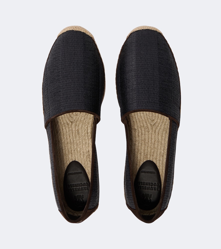 Brunello Cucinelli Brunello Cucinelli Suede-trimmed Espadrilles 