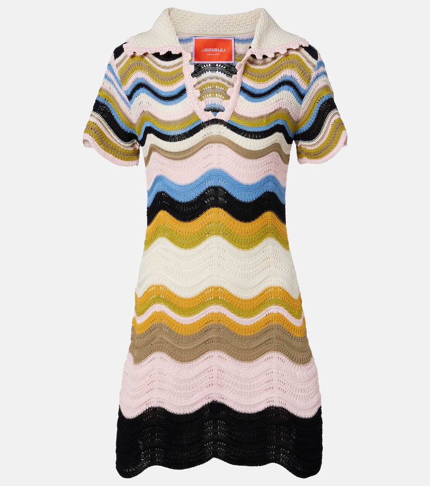 Abito polo in crochet di cotone