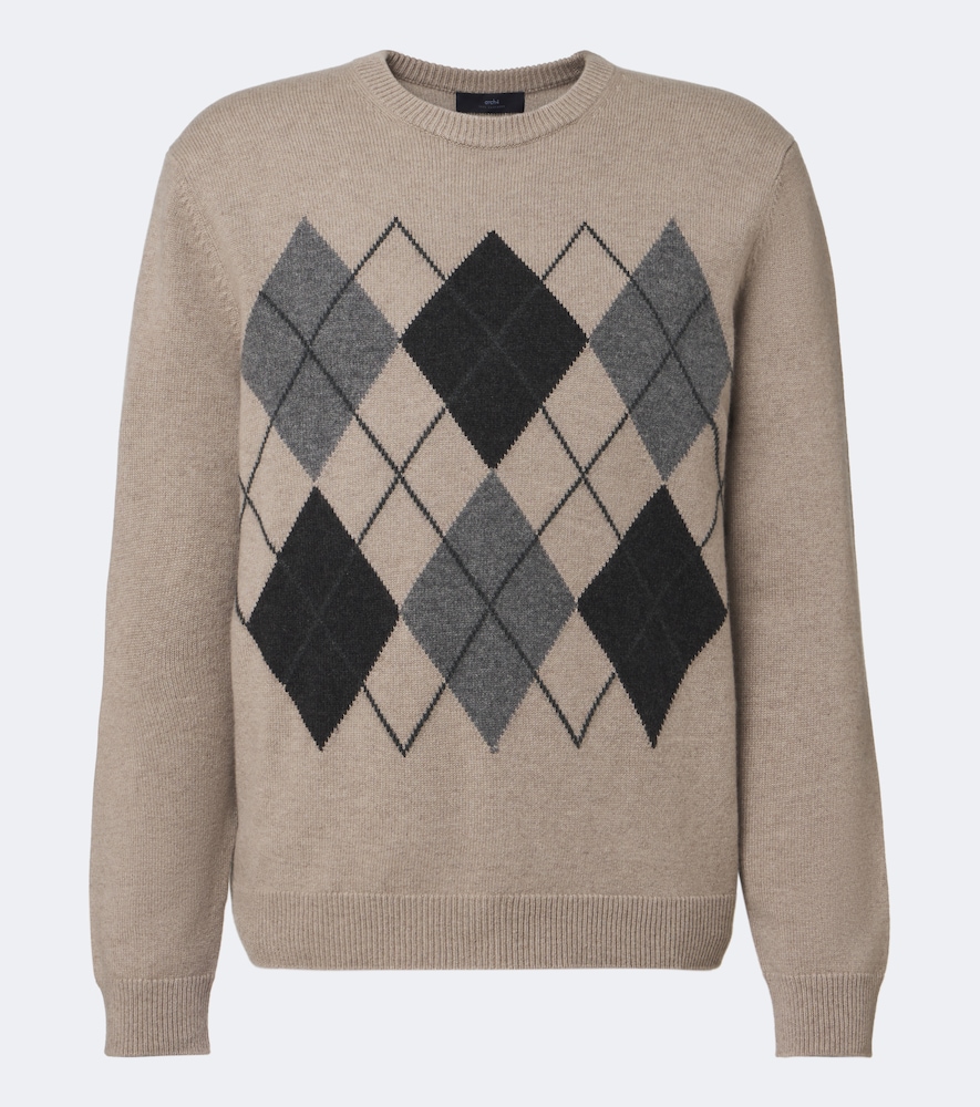 Mr Hambley Argyle Cashmere Sweater