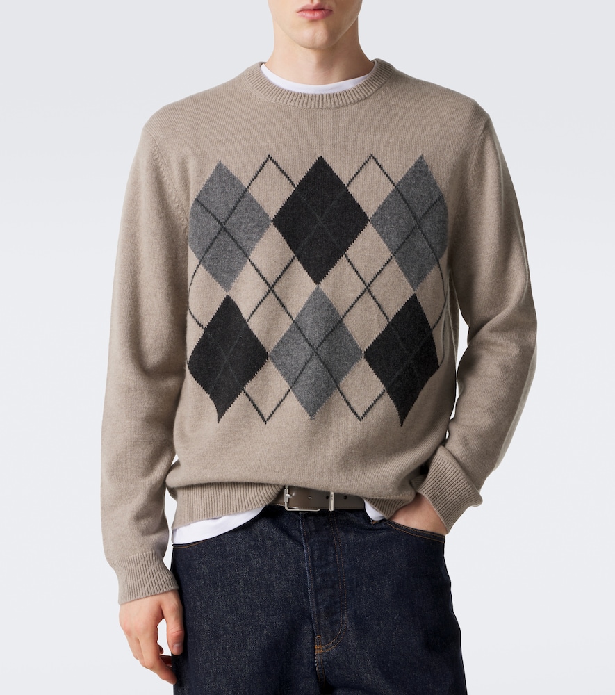 Mr Hambley Argyle Cashmere Sweater