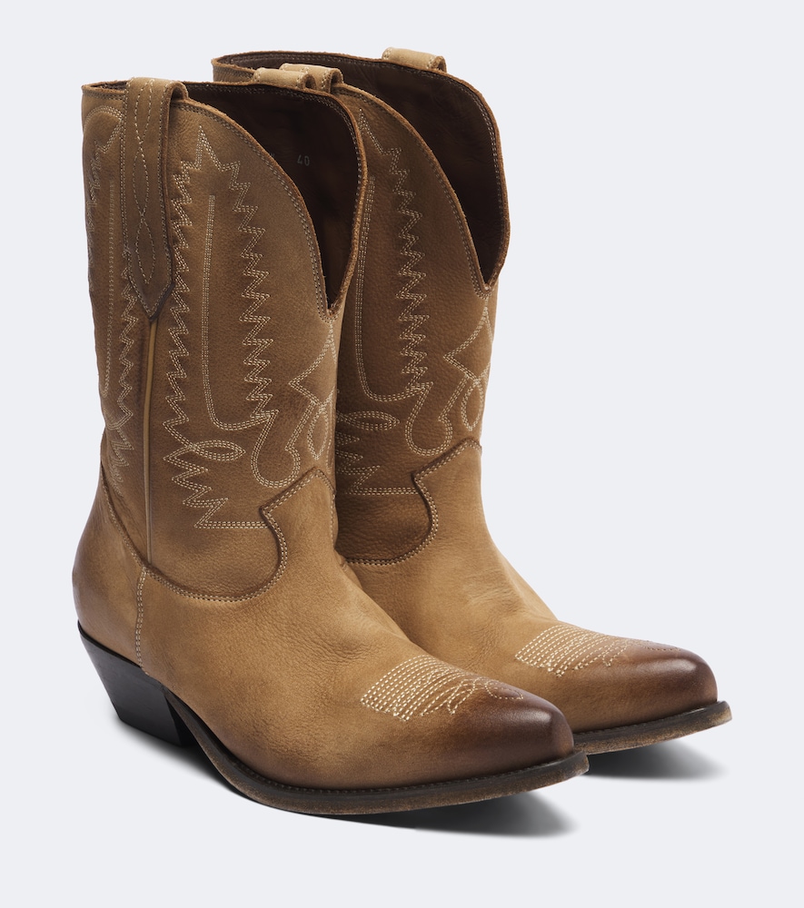 Golden Goose Bottines santiags Wish Star en cuir 890 €