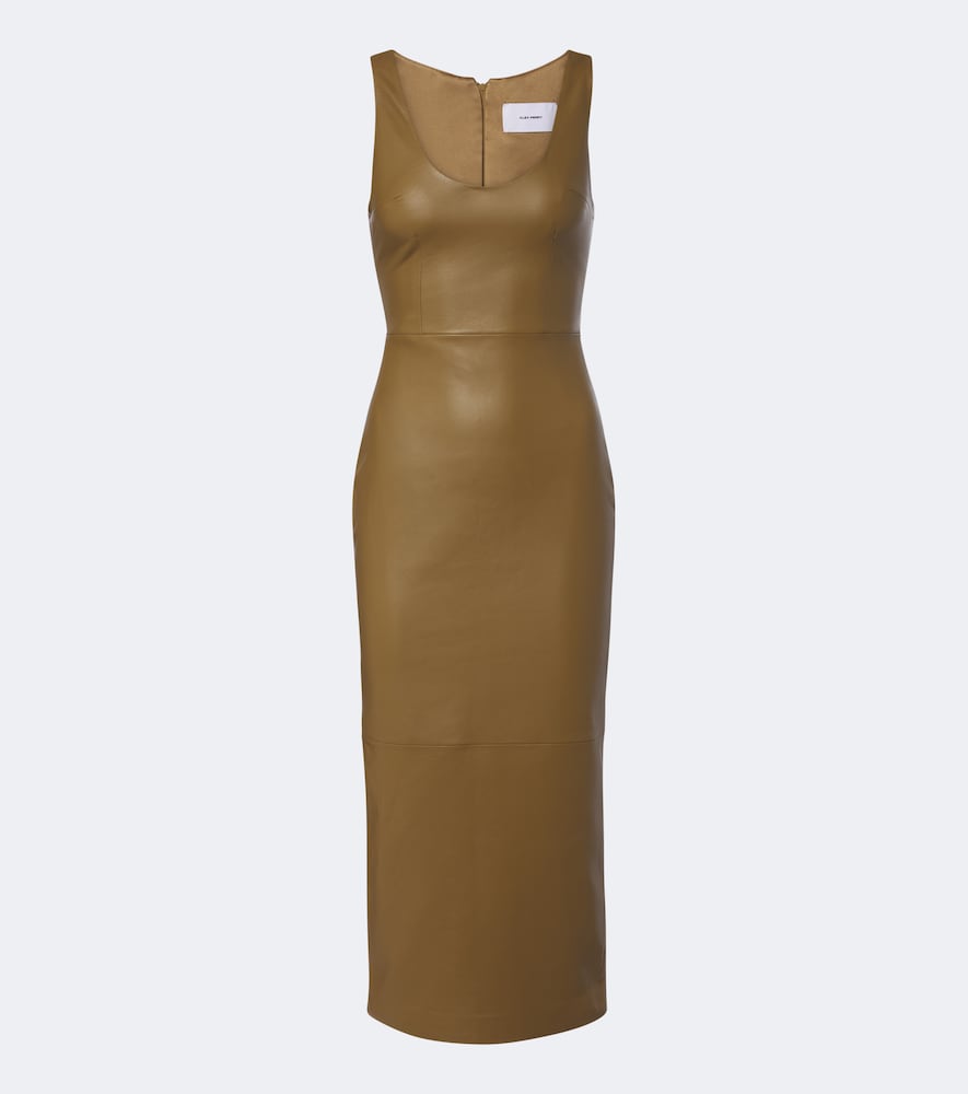 Midikleid aus Leder